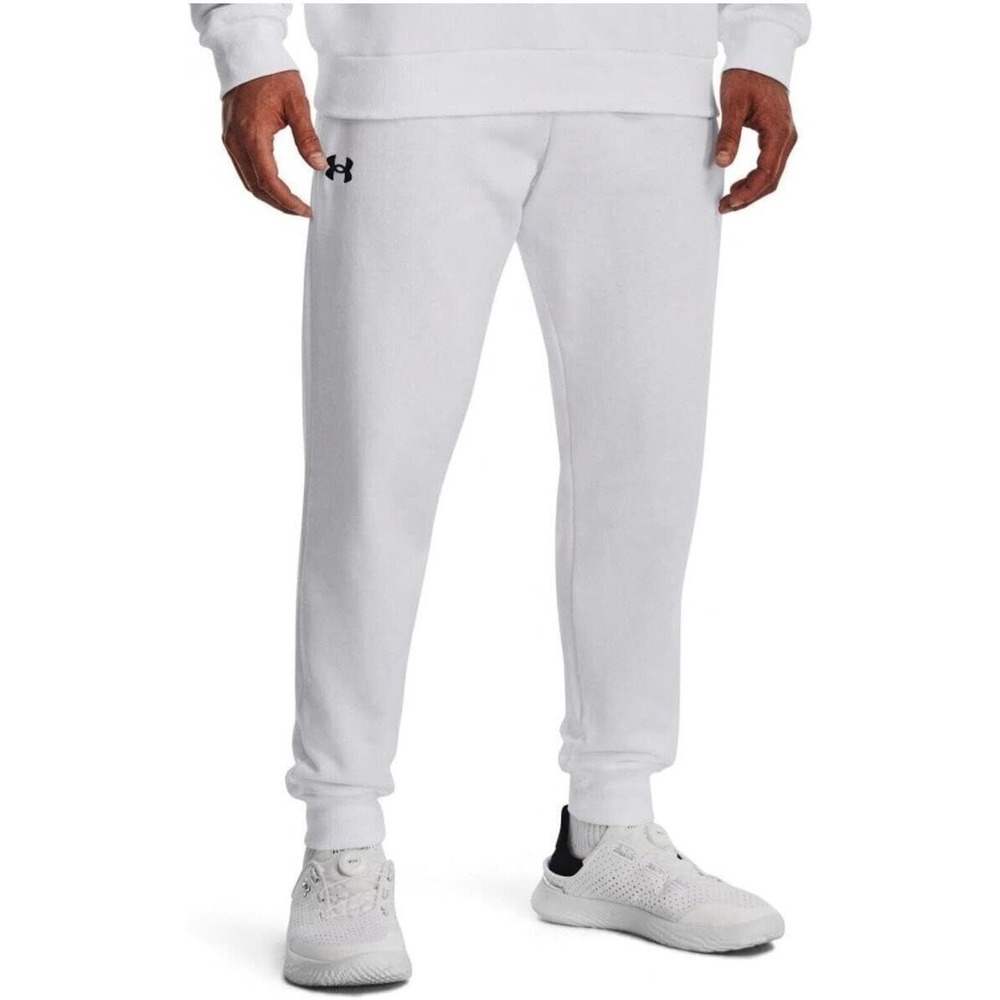 Under Armour Mens Rival Fleece Joggers White Size‎ 3XLT Big and Tall NEW